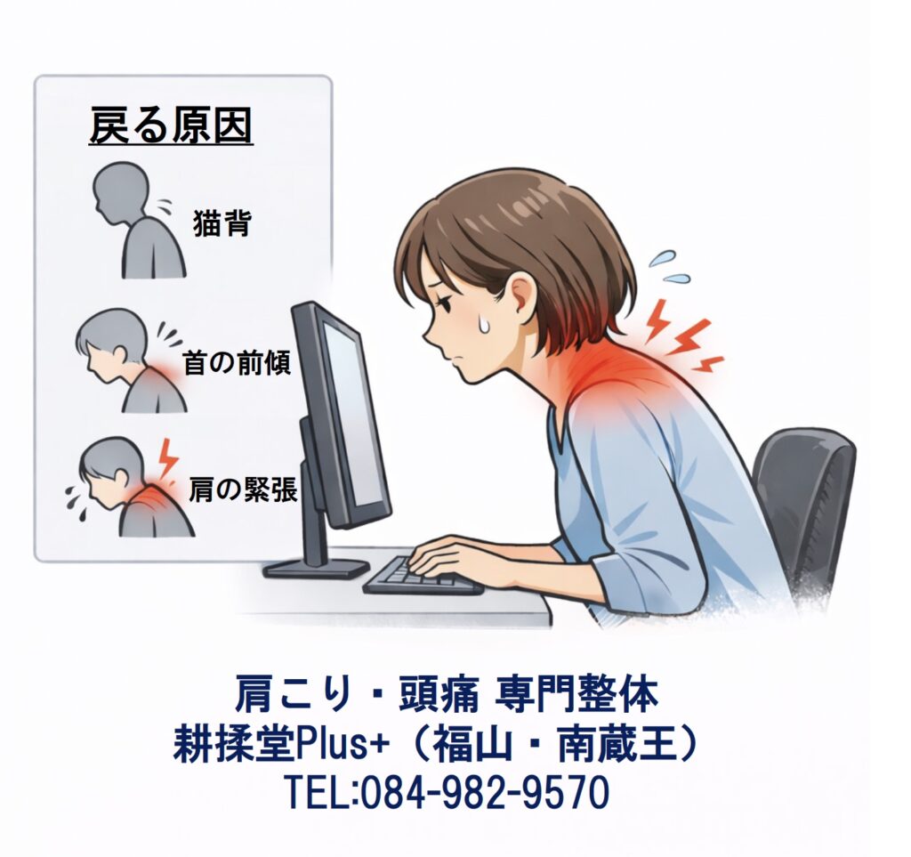 マッサージしても肩こりが戻る理由